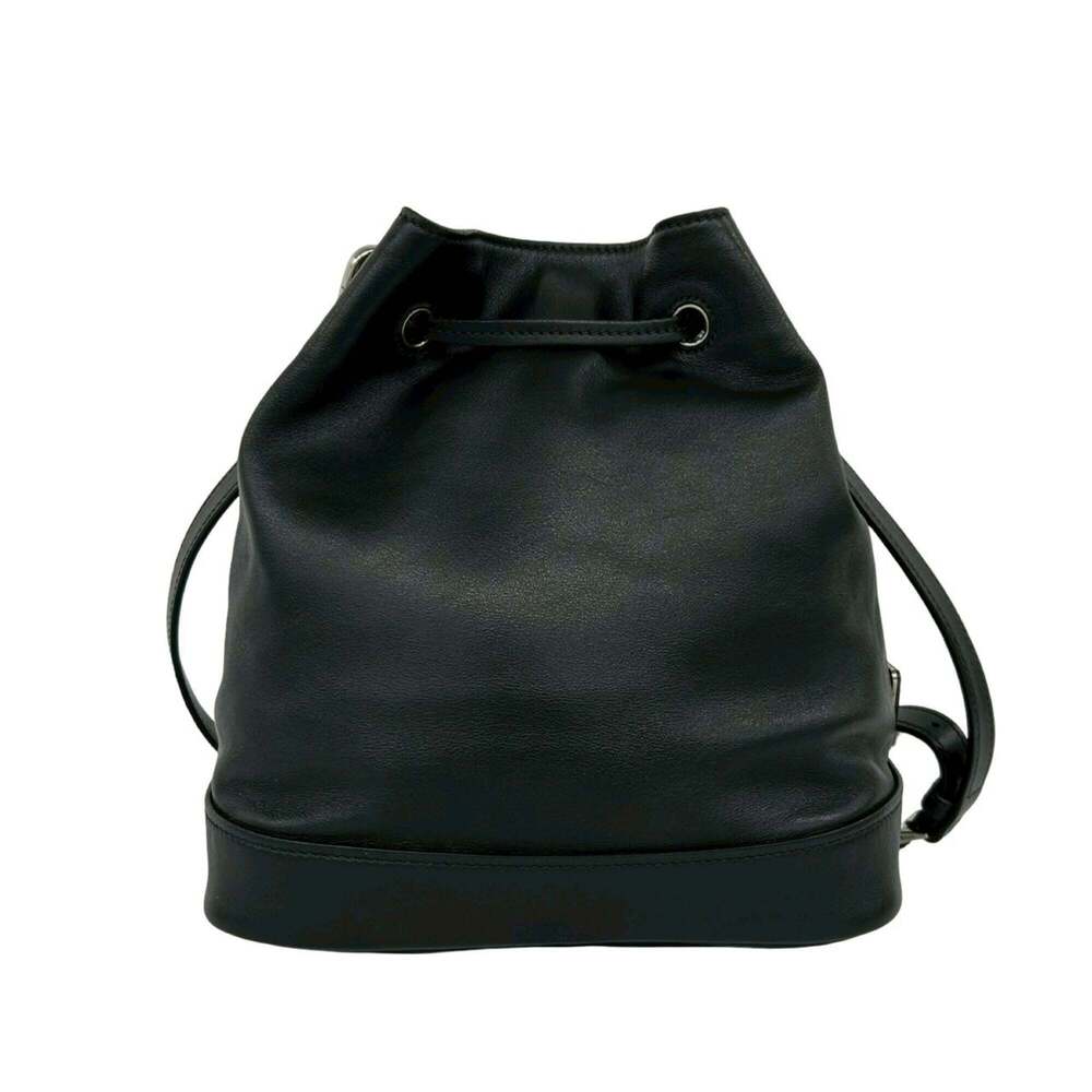 PRADA Black Leather Shoulder Bag - Picture 3 of 10